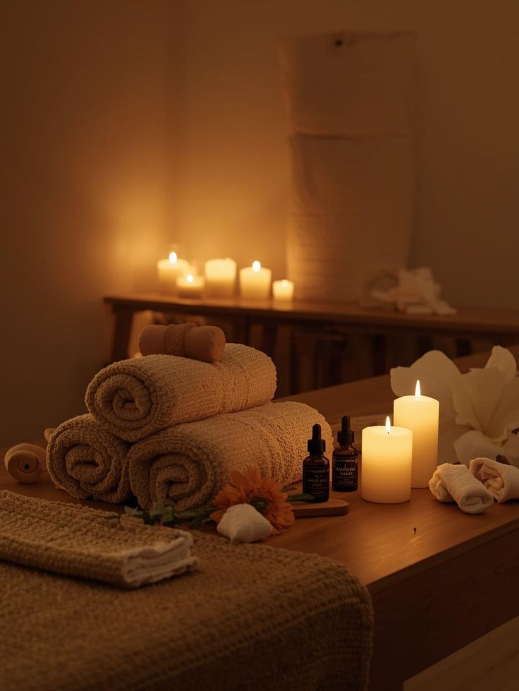 Спа-зона преміум рівня зі свічками